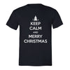 XtraFly Apparel Men's Keep Calm And Merry Ugly Christmas Crewneck Short Sleeve T-shirt