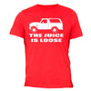 XtraFly Apparel Men's Juice is Loose Bronco OJ Simpson Novelty Gag Crewneck Short Sleeve T-shirt