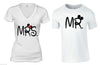 XtraFly Apparel Mr Mrs Ears Valentine's Matching Couples Short Sleeve T-shirt