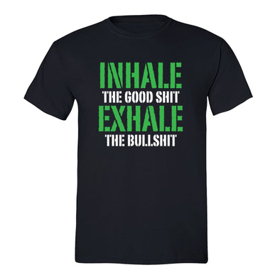 XtraFly Apparel Men's Inhale Good Shit Exhale  Crewneck Short Sleeve T-shirt