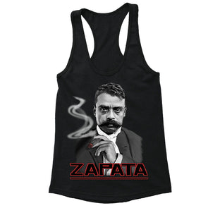 XtraFly Apparel Women's Emiliano Zapata Zapatismo Mexican Heritage Racer-back Tank-Top