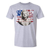 XtraFly Apparel Men's American Flag Distressed 4th of July Crewneck Short Sleeve T-shirt