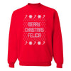 XtraFly Apparel Merry Xmas Felicia Ugly Christmas Pullover Crewneck-Sweatshirt