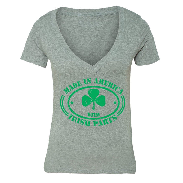XtraFly Apparel Women's St. Patrick's Day Irish Pride V-neck Short Sleeve T-shirt
