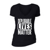XtraFly Apparel Women's Deplorable Lives Matter America Election V-neck Short Sleeve T-shirt