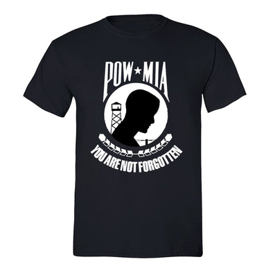 XtraFly Apparel Men's Not Forgotten Military Pow Mia Crewneck Short Sleeve T-shirt