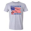 XtraFly Apparel Men's American Flag Distressed 4th of July Crewneck Short Sleeve T-shirt