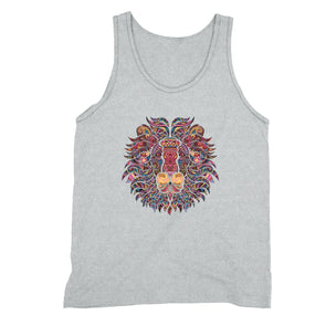 XtraFly Apparel Men's Lion Rasta Reggae Pink Tribal Animal Tank-Top