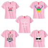 XtraFly Apparel Girls Easter Bunny Rabbit Crewneck Short Sleeve T-shirt