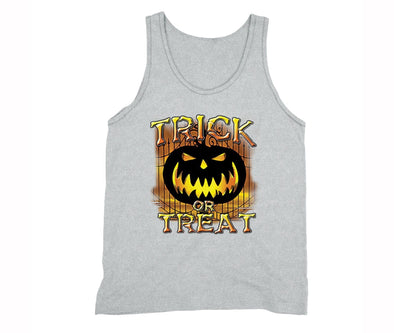 XtraFly Apparel Men's Trick or Treat Bones Halloween Pumpkin Tank-Top