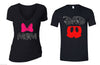 XtraFly Apparel Dad Daddy Mom Mommy Valentine's Matching Couples Short Sleeve T-shirt