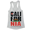 XtraFly Apparel Women's Stacked Cali Bear California Pride Racer-back Tank-Top