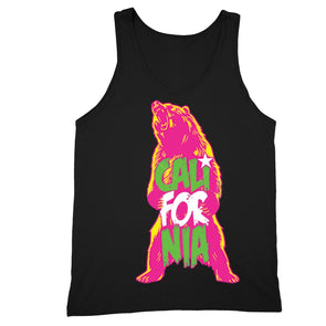 XtraFly Apparel Men's Screaming Cali Bear California Pride Tank-Top