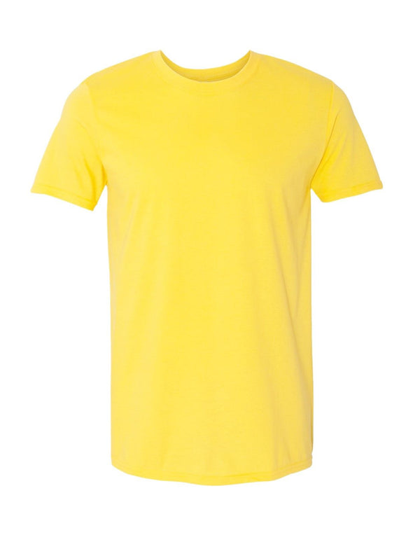 XtraFly Apparel Men's Active Plain Basic Crewneck Short Sleeve T-shirt Yellow