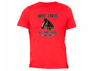 XtraFly Apparel Men's Horse Lovers Stable People Novelty Gag Crewneck Short Sleeve T-shirt