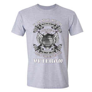 XtraFly Apparel Men's Veteran Blood Sweat Tears Military Pow Mia Crewneck Short Sleeve T-shirt