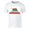 XtraFly Apparel Men's Republic Bear Flag CA California Pride Crewneck Short Sleeve T-shirt