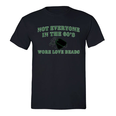 XtraFly Apparel Men's Love Beads Military Pow Mia Crewneck Short Sleeve T-shirt