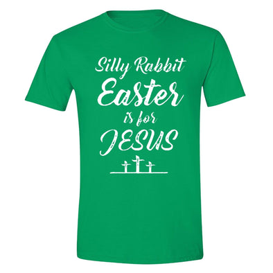 XtraFly Apparel Men's Silly Rabbit Jesus Cross Easter Crewneck Short Sleeve T-shirt