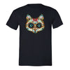 XtraFly Apparel Men's Cat Muerte Sugarskull Skulls Day Of Dead Crewneck Short Sleeve T-shirt