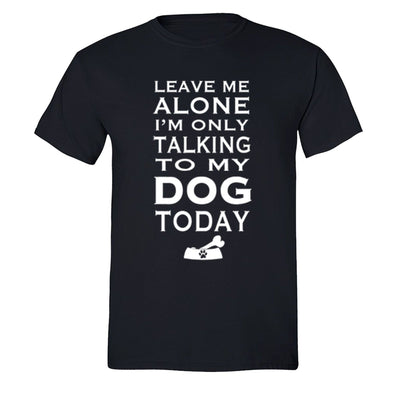 XtraFly Apparel Men's Talking to My Dog Animal Lover Crewneck Short Sleeve T-shirt