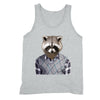 XtraFly Apparel Men's Raccoon in Sweater Animal Lover Tank-Top