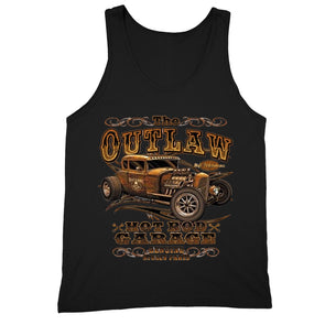 XtraFly Apparel Men's Outlaw Hotrod Car Truck Garage Tank-Top