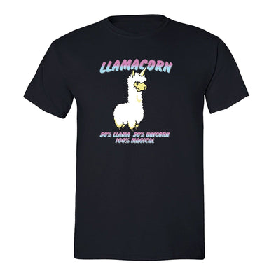 XtraFly Apparel Men's Unicorn Llamacorn Llama Novelty Gag Crewneck Short Sleeve T-shirt