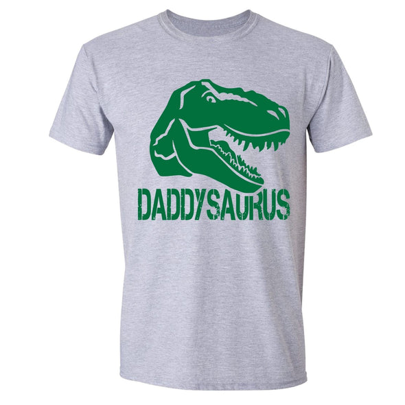 XtraFly Apparel Men's Daddysaurus T-Rex Dinosaur Father's Day Crewneck Short Sleeve T-shirt