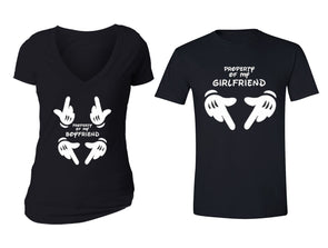 XtraFly Apparel Property Boyfriend BF GF Valentine's Matching Couples Short Sleeve T-shirt