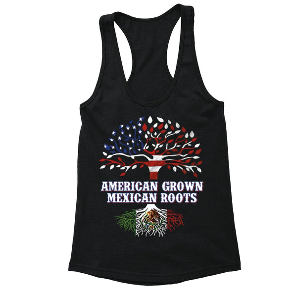 XtraFly Apparel Women's American Grown Mexican Heritage Racer-back Tank-Top