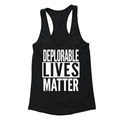 XtraFly Apparel Women's Deplorable Lives Matter America Election Racer-back Tank-Top