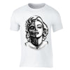 XtraFly Apparel Men's Zombie Skull Marilyn Monroe Crewneck Short Sleeve T-shirt