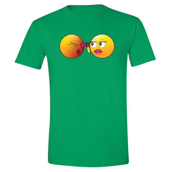 XtraFly Apparel Men's Emoji Pepper Spray Novelty Gag Crewneck Short Sleeve T-shirt