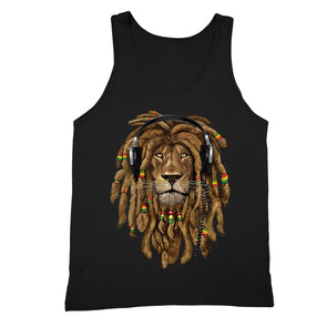 XtraFly Apparel Men's Lion Rasta Reggae  Tank-Top