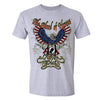 XtraFly Apparel Men's Blood of Heroes Eagle Military Pow Mia Crewneck Short Sleeve T-shirt