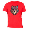 XtraFly Apparel Men's Wolf Pink Tribal Animal Crewneck Short Sleeve T-shirt