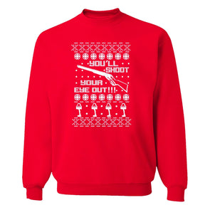 XtraFly Apparel Ugly Christmas Vacation Funny Pullover Crewneck-Sweatshirt