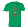 XtraFly Apparel Men's Keep Calm America On American Pride Crewneck Short Sleeve T-shirt