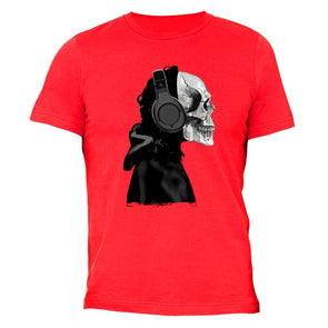 XtraFly Apparel Men's Skeleton Muerte Skulls Day Of The Dead Crewneck Short Sleeve T-shirt