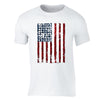 XtraFly Apparel Men's American Flag Distressed 4th of July Crewneck Short Sleeve T-shirt