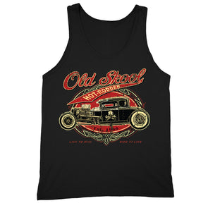 XtraFly Apparel Men's Old Skool Hot Rodder Car Truck Garage Tank-Top