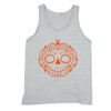 XtraFly Apparel Men's Spooky Sugarskull Halloween Pumpkin Tank-Top