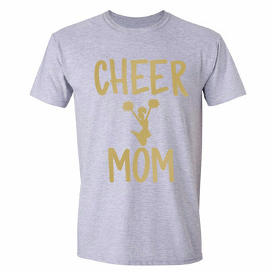 XtraFly Apparel Men's Cheer Mom Mother's Day Crewneck Short Sleeve T-shirt