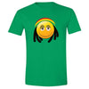 XtraFly Apparel Men's Rasta Emoji Reggae High Novelty Gag Crewneck Short Sleeve T-shirt