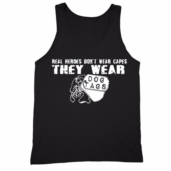 XtraFly Apparel Men's Dog Tags Military Pow Mia Tank-Top