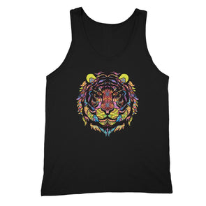 XtraFly Apparel Men's Tiger Pink Tribal Animal Tank-Top