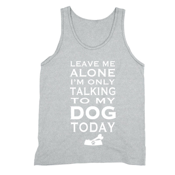 XtraFly Apparel Men's Talking to My Dog Animal Lover Tank-Top
