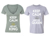 XtraFly Apparel King Queen Rey Reina Valentine's Matching Couples Short Sleeve T-shirt