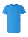 XtraFly Apparel Men's Active Plain Basic Crewneck Short Sleeve T-shirt Blue
